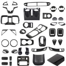 Carbon Fiber Interior Console Cover Trim Accessories For Chevy Camaro 2012-15