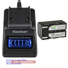 Kastar Battery LCD Quick Charger for Samsung SBLSM160 Samsung VP-DC563 Camcorder