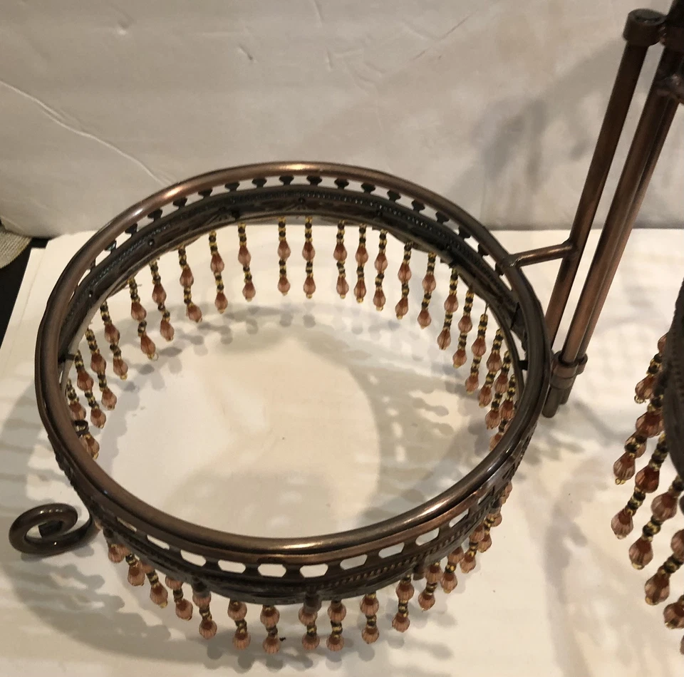 De colección Tres Niveles Soporte Pastel Topper Cristales CUENTAS 14" Foto 4 de 4