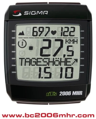 SIGMA BC2006MHR DTS Wireless Bicycle Speedometer with Heart Rate Monitor and - Image 2 of 4