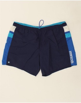 COLMAR Mens Graphic Sport Shorts IT 60 2XL Navy Blue BU47