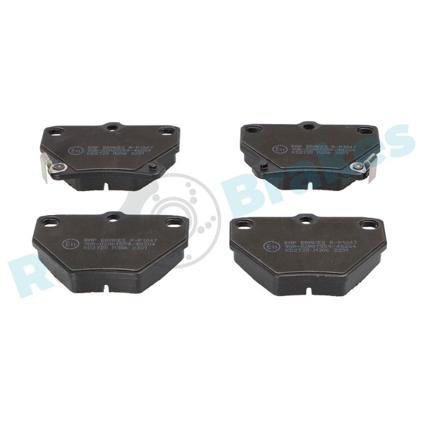 Bremsbelagsatz Scheibenbremse Rap Brakes R-P1047 FüR Toyota Yaris Verso Corolla-image