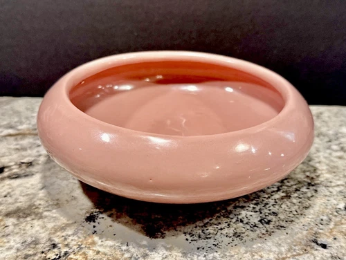 Haeger USA Mid-Century Modern Round Planter Succulent or Bulbs - Pink With Tag