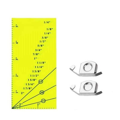 Sew Seam Allowance Ruler and 2PCS Magnetic Seam Guide for Sewing Machine Perf...