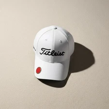 Titleist White Golf Hat with Magnetic Ball Marker Cap Adjustable NEW