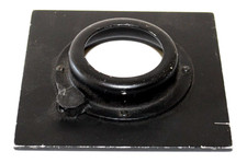 METAL LENS BOARD-RECESSED-4" X 4"--39 MM AND 58MM OPENINGS.