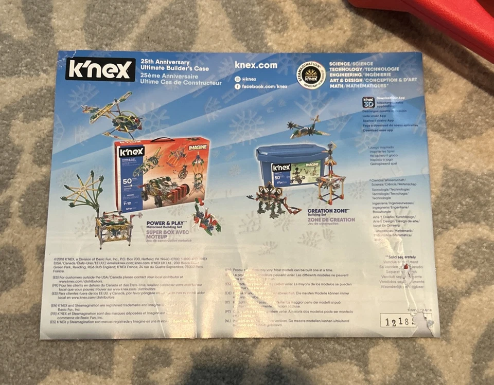 K’nex 25th Anniversary Ultimate Builders Case "Imagine" As Is - Image 4 of 4