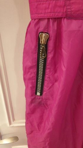 Vintage Kaos Skianzug Alter 12 Rosa Bunt 152cm 80er Retro Einteiler Abstrakt - Bild 4 von 10