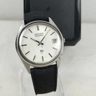 VINTAGE 1980'S SEIKO SQ 8222-7009 JAPAN QUARTZ WHITE/BLACK CLASSIC MEN'S WATCH