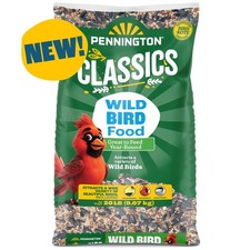 Pennington Classic Wild Bird Feed and Seed, 20 lb. Bag, Dry, 1 Pack