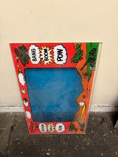 BiPlane  - Fun Games Inc. 1974 BiPlane arcade game bezel plastic