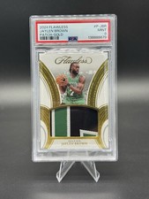 💎 2024 PANINI FLAWLESS JAYLEN BROWN /10 GOLD PATCH MINT PSA 9 #3/10 FINALS MVP