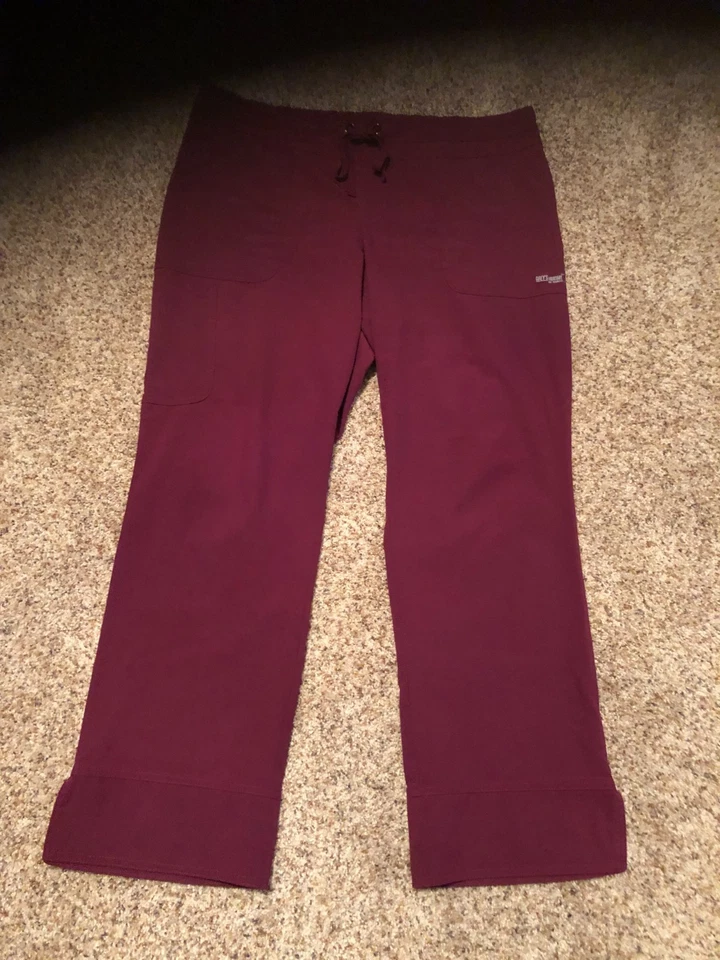 Grey's Anatomy by Barco Women’s Wine Scrub Pants Drawstring 2XL - Image 3 of 4
