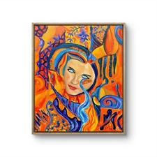 16 X 20 Original Expressionism Handmade Signed  Colorful Abstract Art