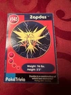 Vintage Zapdos Poke Trivia BK Mewtwo Strikes Back Burger King Pokemon Movie Card