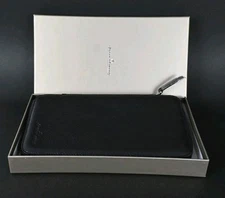 JAEGER LECOULTRE BLACK LEATHER TRAVEL ORGANIZER HOLDER  (NOS & 100% ORIGINAL) 