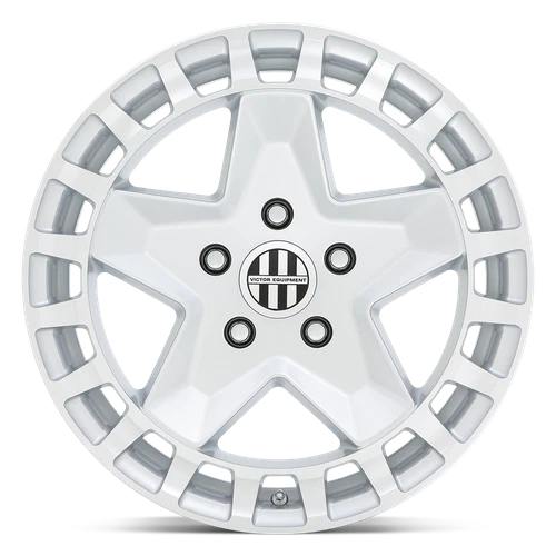 Rodas brancas brilhantes 17x8 Victor Equipment ALPEN 5x130 (10mm) conjunto de 4 - Imagem 3 de 4
