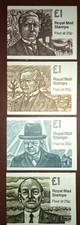 1994 Royal Mail 4 x £1 Prime Ministers Folded Stamp Booklets TB031 TB033 TB036