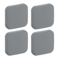 TüRstopper Wandschutz,4 StüCk Silikon TüRgriffpuffer,Grau