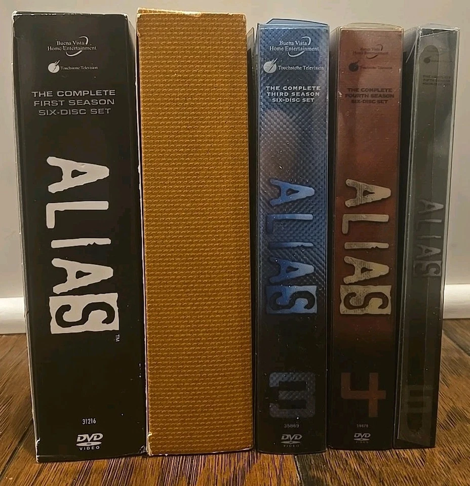 Alias The Complete Series Seasons 1-5 DVD Sets 1 2 3 4 5  Jennifer Garner - Image 2 of 4