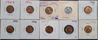 1940-1949 P,D,S, Lincoln Wheat Cents, Lot Of 10, UNC/BU