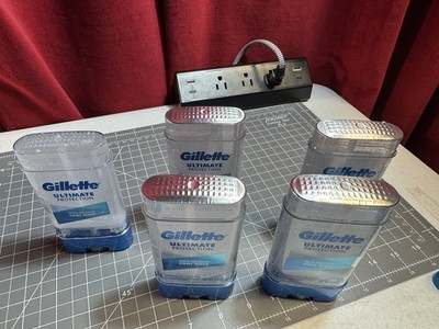 Deodorant Antiperspirant Gillette Ultimate Protection 3.8 oz. 4 New 1 Opened -M