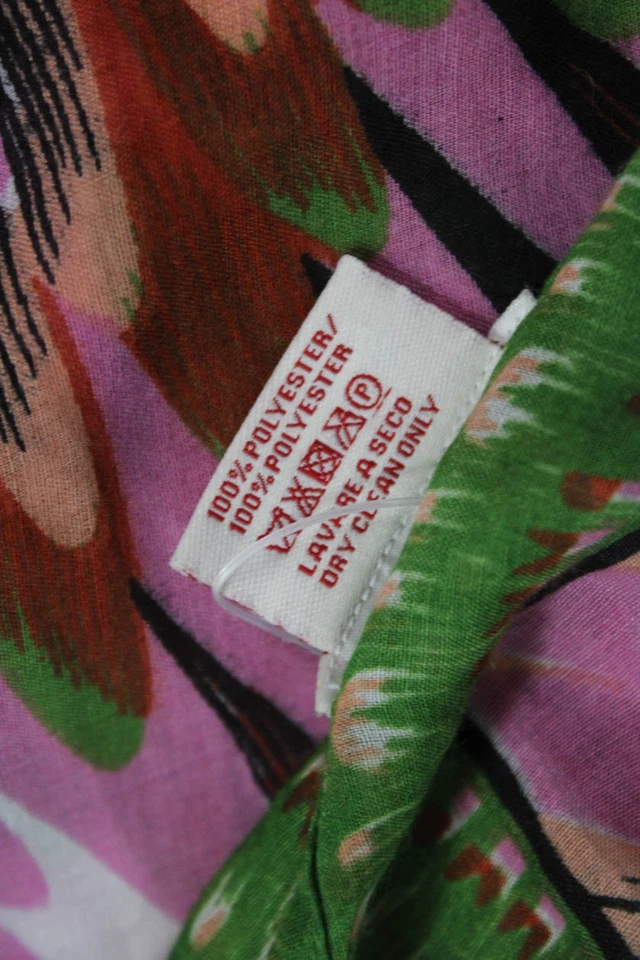 Bufanda ligera con borla estampado abstracto Vismaya para mujer multicolor Foto 4 de 4