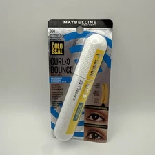 Maybelline 360 Brownish Black Mascara Waterproof Colossal Curl Bounce .33 fl oz