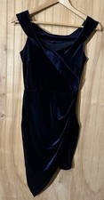 Windsor Women's Size Medium Off The Shoulder Dress Navy Blue