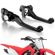 USTPO Motorcycle Clutch Brake Lever Foldable CNC Pivot for CRF125F CRF black