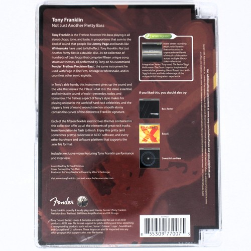 Sony Sound Series Tony Franklin Not Just Another Pretty Bass Loops Sampling 2 CD - Picture 2 of 2