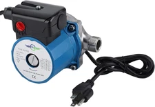 Hot Water Circulating Pump - 3/4'' NPT, 3-Speed Stainless Steel 304, Blue
