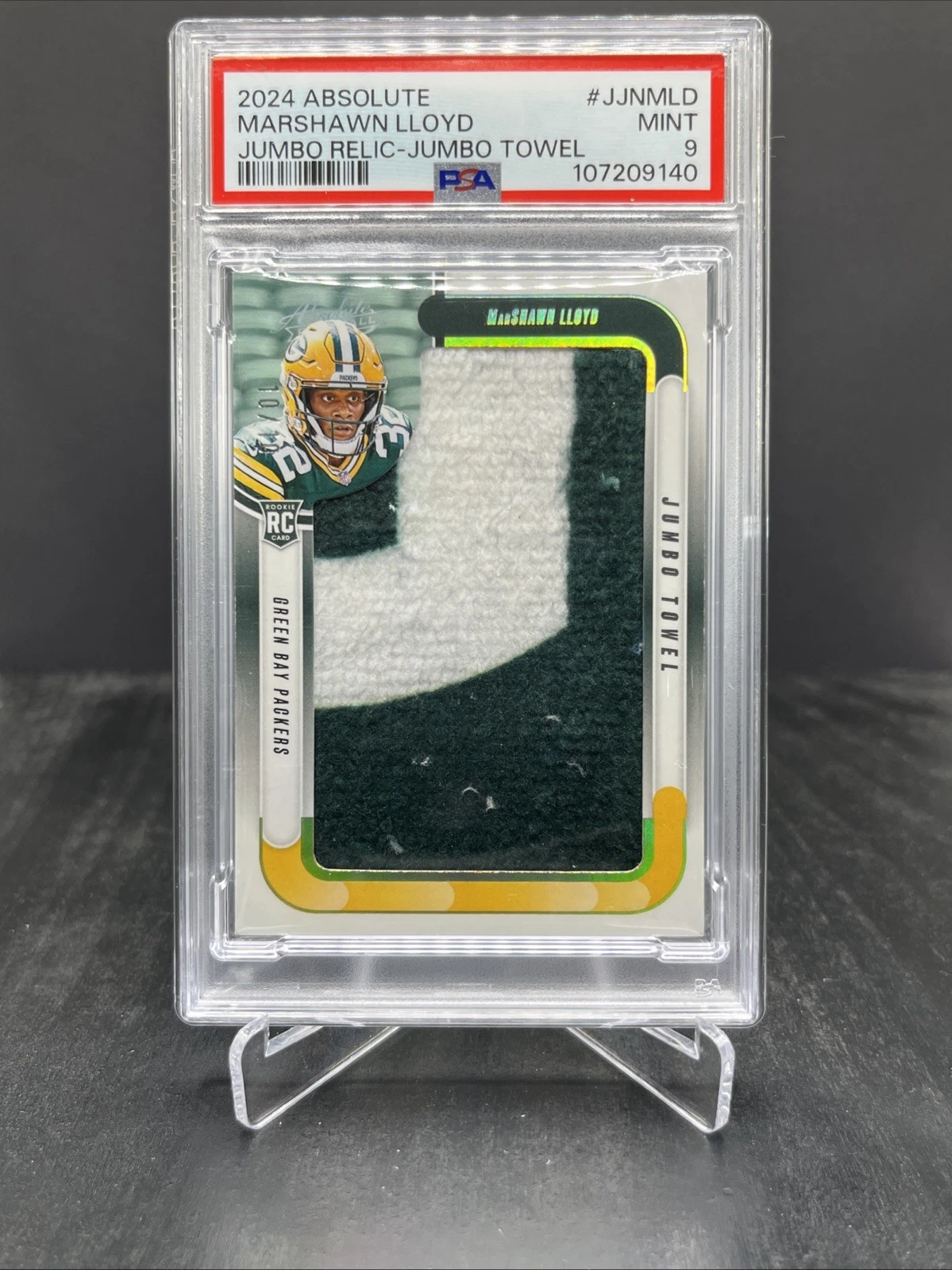 MarShawn Lloyd Panini Absolute Jumbo Relic #JJNMLD Jumbo Towel