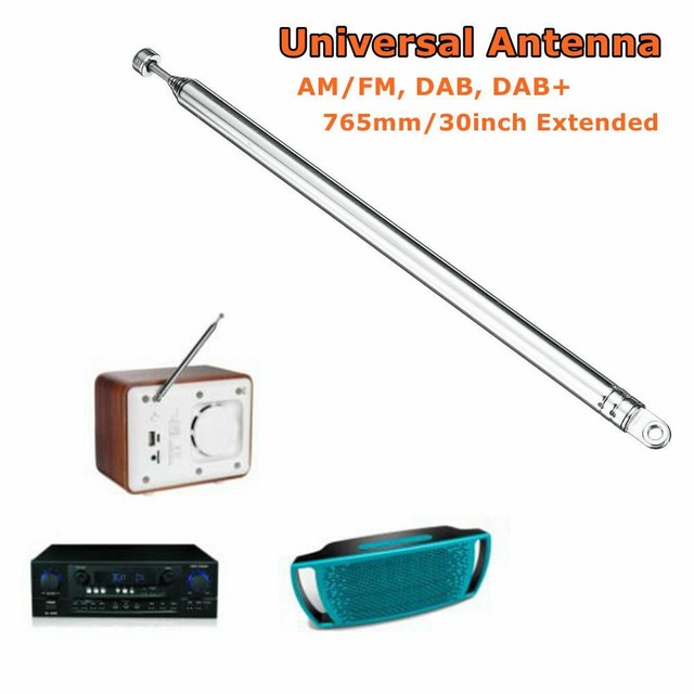 Universal 7Section Pure Radio FM DAB Replacement Antenna Telescopic