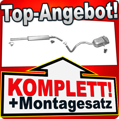 Auspuff für RENAULT MEGANE II CC 2.0 135PS Coupe Cabriolet Auspuffanlage