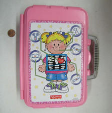 2006 Fisher Price Empty Pink Medical Kit Case Carrier Box Doctor's Bag Pretend
