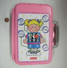 2006 Fisher Price Empty Pink Medical Kit Case Carrier Box Doctor's Bag Pretend