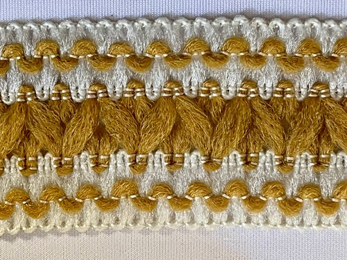 Original 1970s Vintage Lampshade Edging Braid Trim Orange Brown Upholstery Gimp - Picture 5 of 7