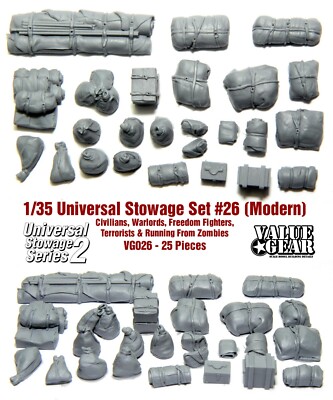 1/35 Universal Stowage ''Series 2 Modern'' Set #26 - Value Gear Details - 25 Pcs