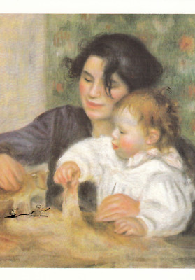 Kunstkarte: Renoir - Gabrielle und Jean