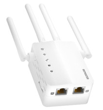 WiFi Booster Extender 1200Mbps Cover up to 13800 Sq.Ft 108 Devices Repeater