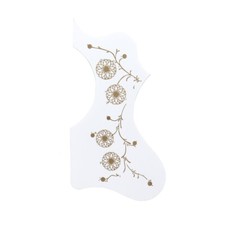 Right Thin Acoustic Guitar Pickguard Anti-scratch Self-adhesive Pickguard White