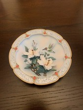 Limited Lena Liu 3D Plate Rose-Colored Dawn 1st Issue Morning Jewels Hummingbird