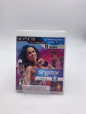 SingStar + Dance (Sony PlayStation 3 2010) PS3 CIB Complete W/ Manual -Very Good