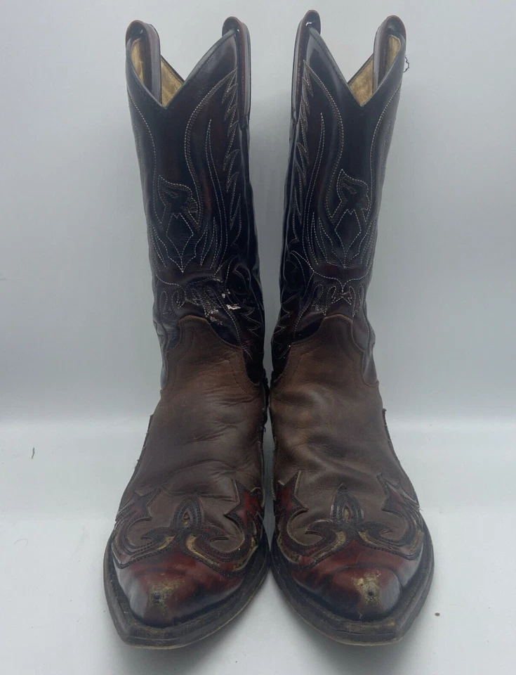 Botas de Vaquero Sendra Para Hombres 7 X Puntera Bordadas al Oeste Medio Pantorrilla De Colección Foto 2 de 4