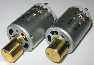 #ad 2 X 12V Vibrating 5 Pole 28mm Diameter DC Motor with Heavy Offset Metal Weight $12.95