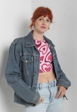 Vintage Fcuk Y2k Denim Jacket Blue - Size Medium M - G8