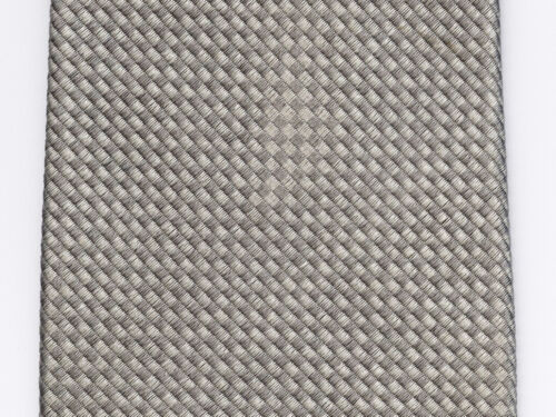 Dimensions Fine Clothiers & Importers Men's Neck Tie Gray Silver Metallic Silk - Picture 1 of 3
