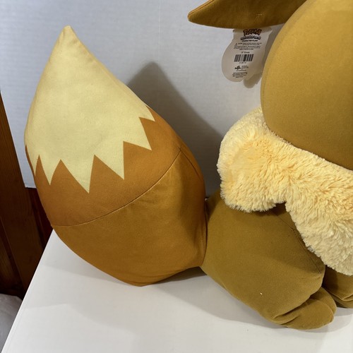 Pokemon 18" Jumbo Oversized Eevee Plush Bean Bag 2019 Toy Factory NWT - 第 7/10 張圖片