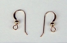 50 each (25 pr) 14k GOLD Filled GF FRENCH HOOKS Earrings Ear Wires ~ Ball + Loop
